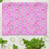 アールデコ工業用シック – ピンク、マウヴ キッチンタオル (折り畳み)