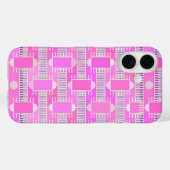 アールデコ工業用シック – ピンク、マウヴ Case-Mate iPhoneケース (裏面 (横))