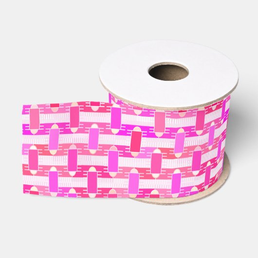 アールデコ工業用シック – ピンク,明るい赤紫色,蘭 グログランリボン (リール)