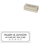 アールデコ差出人住所スタンプ ラバースタンプ (押印)