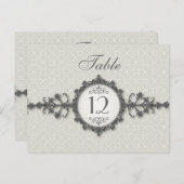 アールデコ帯ループ表番号カード ポストカード (正面/裏面)