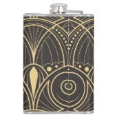 アールデコ幾何タイル贅沢。 フラスク (裏面)