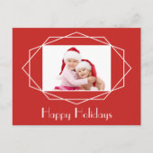 アールデコ幾何学的な休日の写真はがき シーズンポストカード (正面)