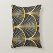 アールデコ幾何学的テクスチャイラストレーション アクセントクッション (正面(垂直))