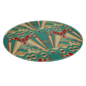 アールデコ幾何学的パターン カッティングボード (角)