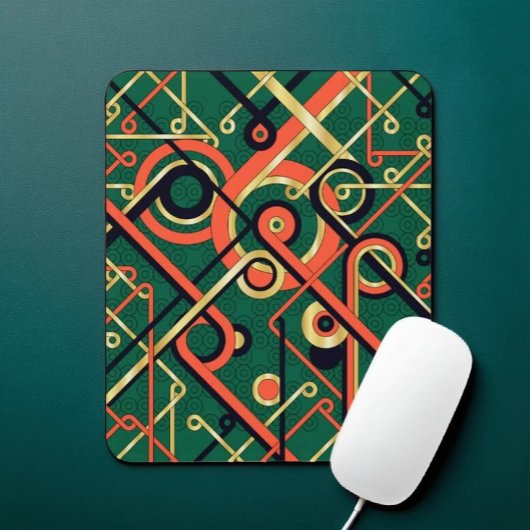 アールデコ幾何学的マウスパッド マウスパッド