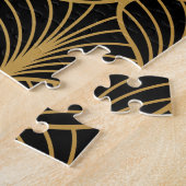 アールデコ幾何学的ラグジュアリーパターン ジグソーパズル (側面)