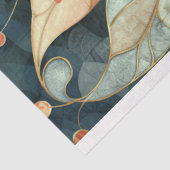 アールデコ幾何学的ロータスパターンローアリング20年代 薄葉紙 (詳細)