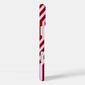 アールデコ幾何学的 – ブルゴーニュとピンク Case-Mate iPhoneケース (裏面 / 右)