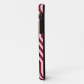 アールデコ幾何学的 – ブルゴーニュとピンク Case-Mate iPhoneケース (裏面/左)