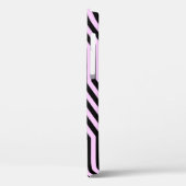 アールデコ幾何学的 – 黒とピンク Case-Mate iPhoneケース (裏面 / 左)