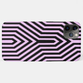 アールデコ幾何学的 – 黒とピンク Case-Mate iPhoneケース (裏面(横))