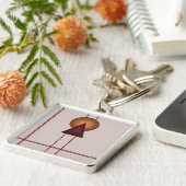 アールデコ幾何学 キーホルダー (側面)