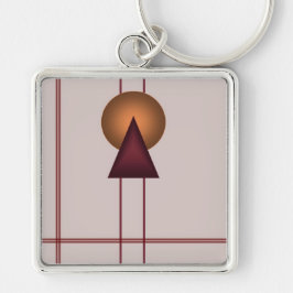 アールデコ幾何学 キーホルダー