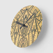 アールデコ幾何時計 ラウンド壁時計 (傾斜)