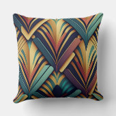 アールデコ幾何装飾用クッション クッション (裏面)