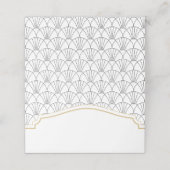 アールデコ座席表ビンテージ結婚式またはパーティー プレイスカード (外部開封)