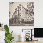 アールデコ建物inパリ, 1930年代 ポスター (ホームオフィス)