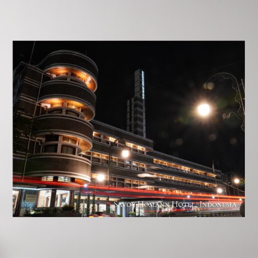 アールデコ建築美学インドネシア旅行 ポスター (正面)