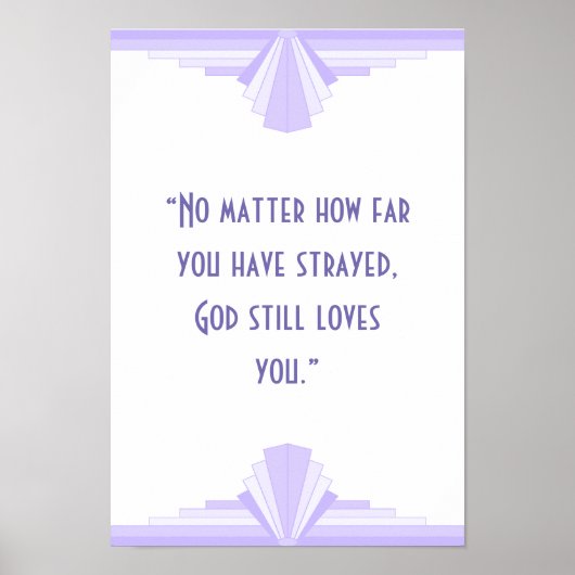 アールデコ引用文ポスター ポスター (正面)