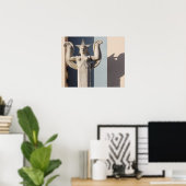 アールデコ彫刻テキサス州州フェア ポスター (ホームオフィス)