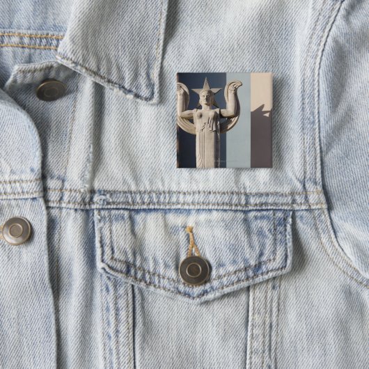 アールデコ彫刻テキサス州州フェア 缶バッジ (インサイチュ)