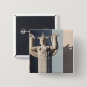 アールデコ彫刻テキサス州州フェア 缶バッジ (正面&裏面)