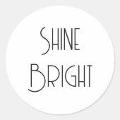 アールデコ感動的引用文ポスタやる気を起こさせる、 ラウンドシール (正面)