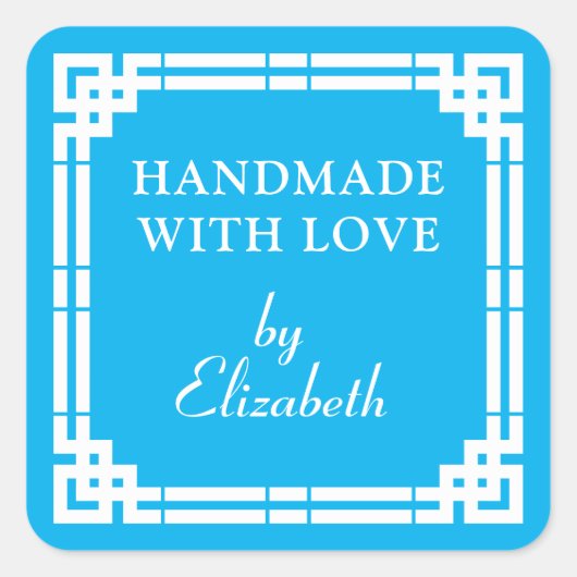 アールデコ手作り愛 スクエアシール (正面)