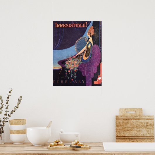 アールデコ抗し難いマビス香水 ポスター (キッチン)