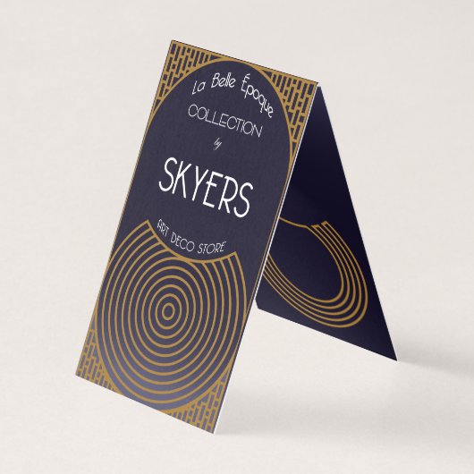 アールデコ折りカード (裏面)