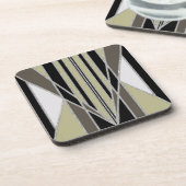 アールデコ抽象デザイン コースター (左側)