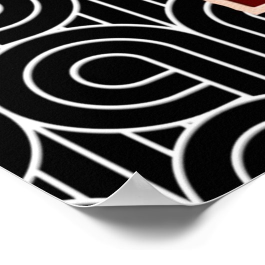 アールデコ抽象デザイン ポスター (角)