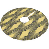 アールデコ抽象芸術のジオメトリ背景 ブラッシュドポリエステルツリースカート (アングル)