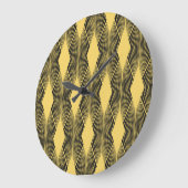 アールデコ抽象芸術のジオメトリ背景 ラージ壁時計 (傾斜)