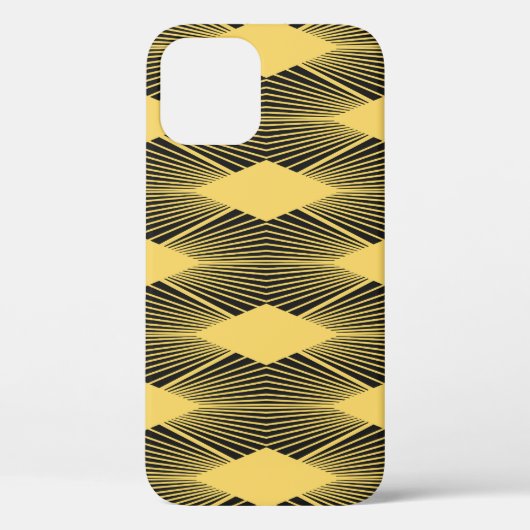 アールデコ抽象芸術のジオメトリ背景 Case-Mate iPhoneケース (裏面)