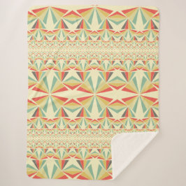 アールデコ抽象芸術の三角形パターン シェルパブランケット