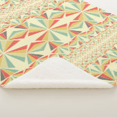 アールデコ抽象芸術の三角形パターン シェルパブランケット (3/4)