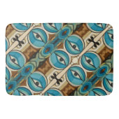 アールデコ抽象芸術アイパターン バスマット (正面)