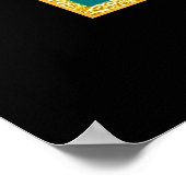 アールデコ抽象芸術パターン ポスター (角)