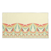 アールデコ抽象芸術ヴィンテージピラミッド 枕カバー (裏面-左)