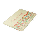 アールデコ抽象芸術ヴィンテージ三角形、あなたの名前 バスマット (アングル)