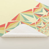 アールデコ抽象芸術、三角形、ピラミッドのパターン シェルパブランケット (3/4)