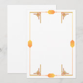 アールデコ招待状 招待状 (正面/裏面)