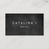 アールデコ文字オンブラックウッド 名刺 (正面)