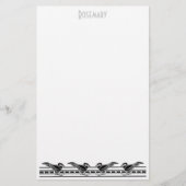 アールデコ文房具パーソナライズされた 便箋 (正面)