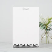 アールデコ文房具パーソナライズされた 便箋 (スタンド正面)