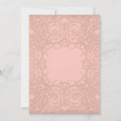 アールデコ新しいギャツビースタイル金ゴールドnレースルック 招待状 (裏面)