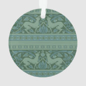 アールデコ新しいドッグ自然動物パターン オーナメント (裏面)