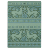 アールデコ新しいドッグ自然動物パターン クリップボード (裏面)